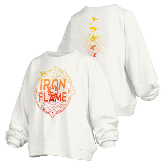 Iron Flame Cover Logo Oversized Waist-Length Sweatshirt