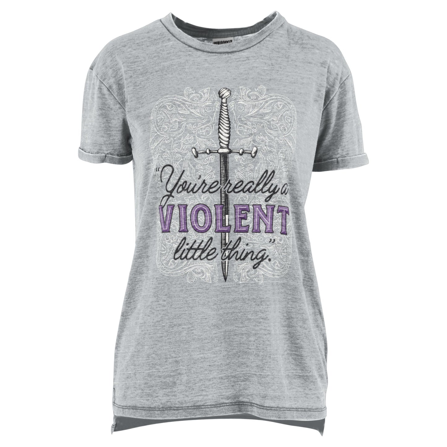 Fourth Wing Violent Dagger Vintage Wash Top