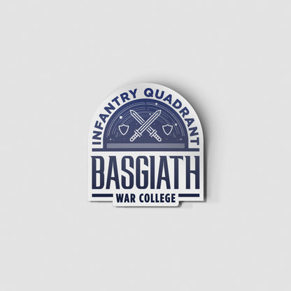 Fourth Wing Basgiath Quadrants 4-Up Carded Waterproof Vinyl Sticker