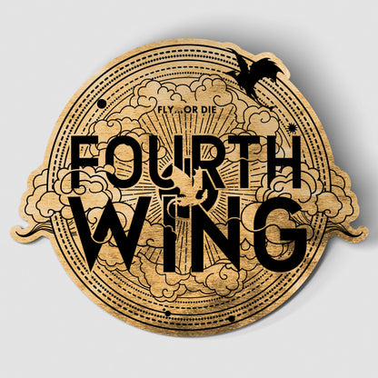 Fourth Wing Cover Logo Carded Waterproof Vinyl Sticker