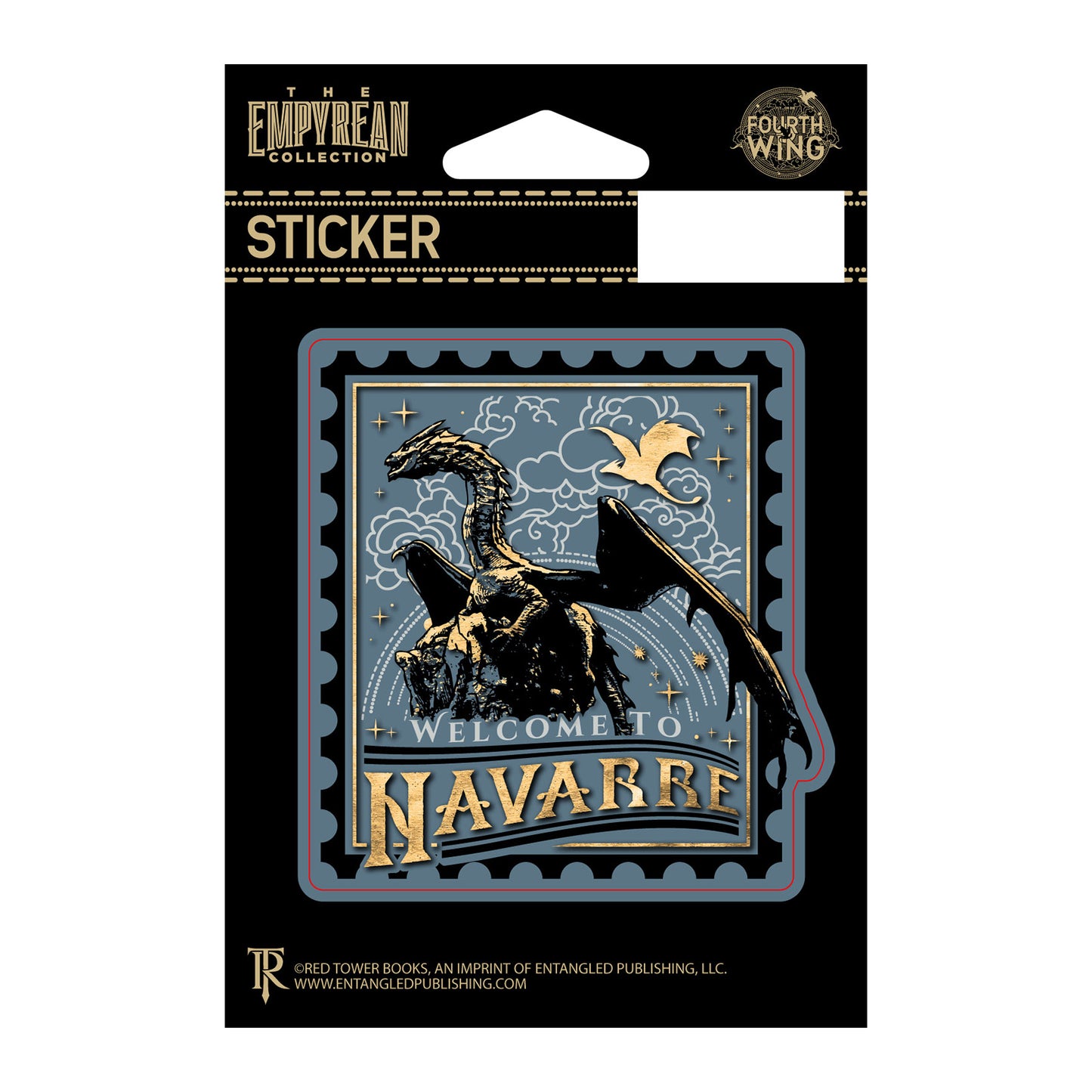 Fourth Wing Welcome to Navarre Carded Waterproof Vinyl Sticker