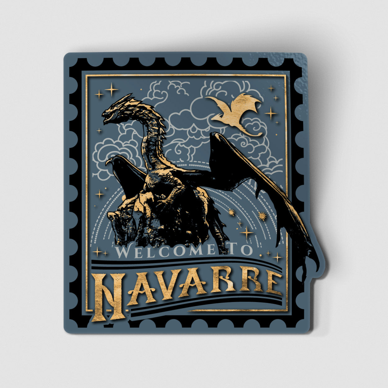 Fourth Wing Welcome to Navarre Carded Waterproof Vinyl Sticker