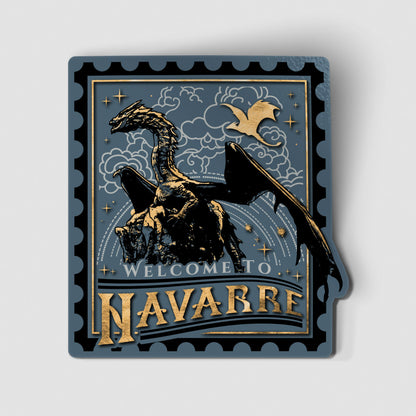 Fourth Wing Welcome to Navarre Carded Waterproof Vinyl Sticker