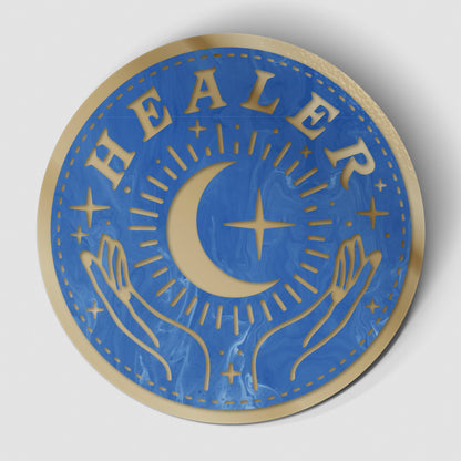 Fourth Wing Healer Quadrant Circle Carded Waterproof Vinyl Sticker