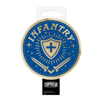 Fourth Wing Infantry Quadrant Circle Carded Waterproof Vinyl Sticker