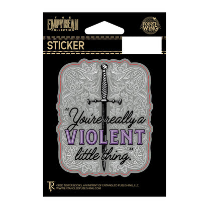 Fourth Wing Violent Dagger Carded Waterproof Vinyl Sticker