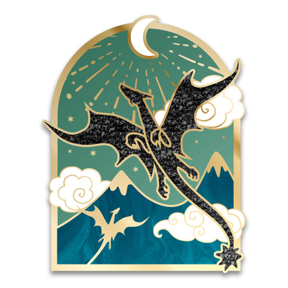 Fourth Wing Dragons Hard Enamel Pin